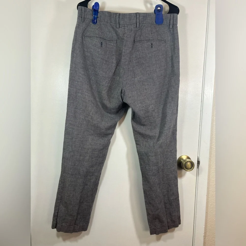 Banana Republic Blue and Gray Plaid Trousers